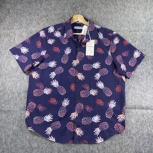 Tommy Bahama Men's Large Shirt Coast Alotta Colada Purple Short Sleeve‎ NWT $129